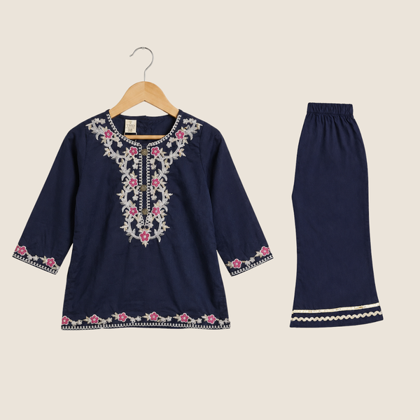 Elegant Shalwar Kameez Collection - Dark blue