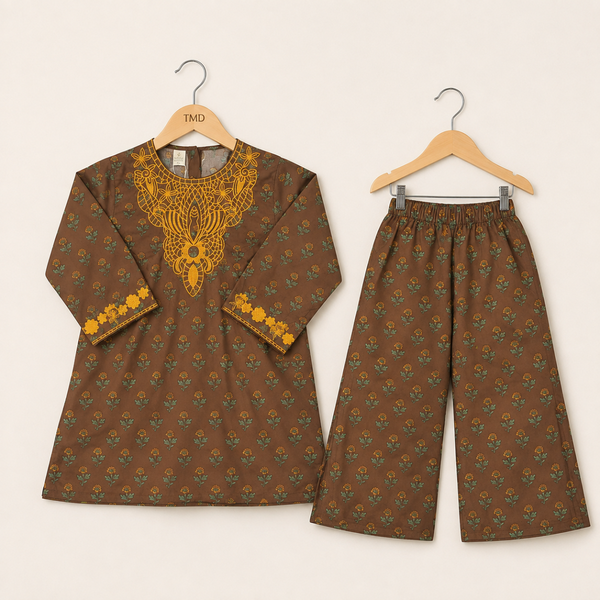 Shalwar Kamez For Her - Brown