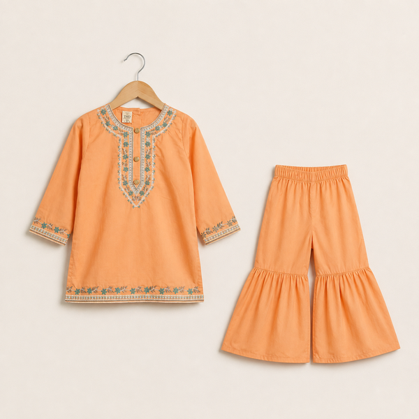 Elegant Shalwar Kameez Collection - Orange