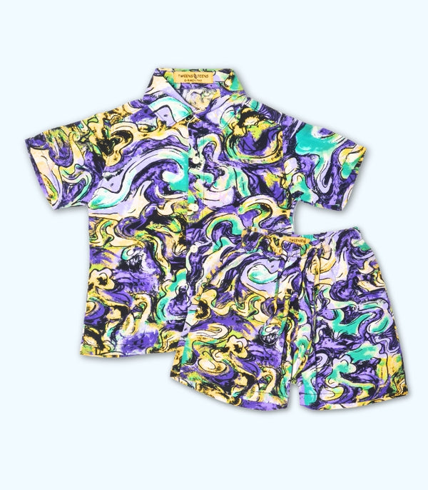 Vibrant Swirl Print Set