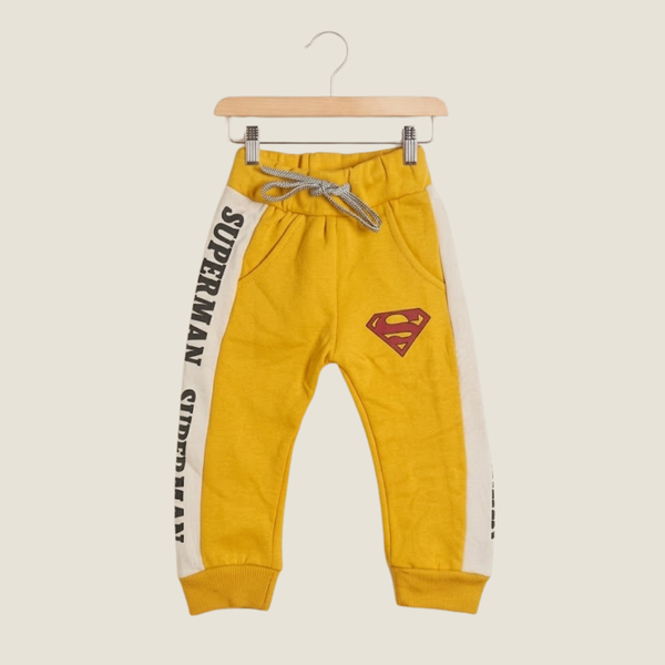 Boys' Superhero Print Casual Trouser - yellow