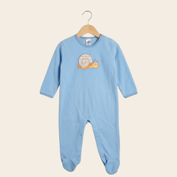 Newborn Boys' Graphic Romper - sky-blue