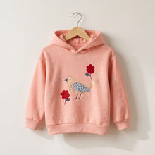 Girls Fleece Rose Petal Hoodie