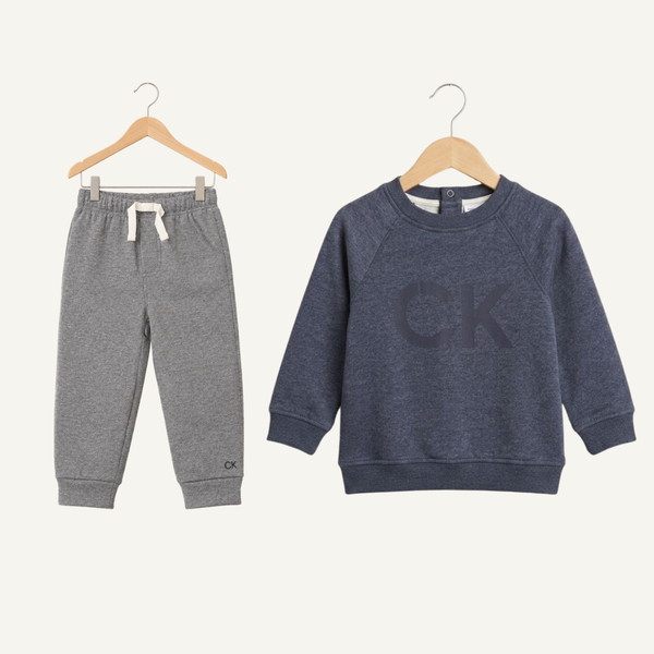 Boys' 2-Piece Sweatshirt & Jogger Set - Grey