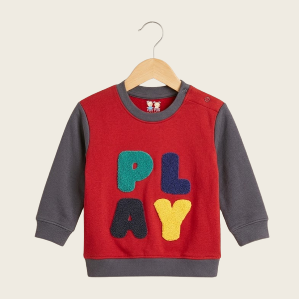 Boys' Graphic Fleece Sweatshirt - Red