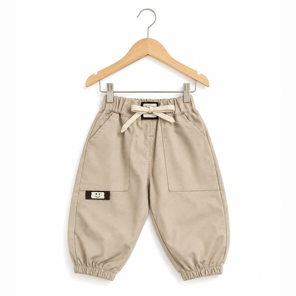 Baggy Trousers For Boys - Beige