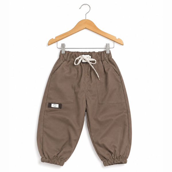 Baggy Trousers For Boys - Light Brown