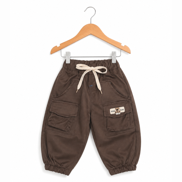 Baggy Trousers For Boys - Brown