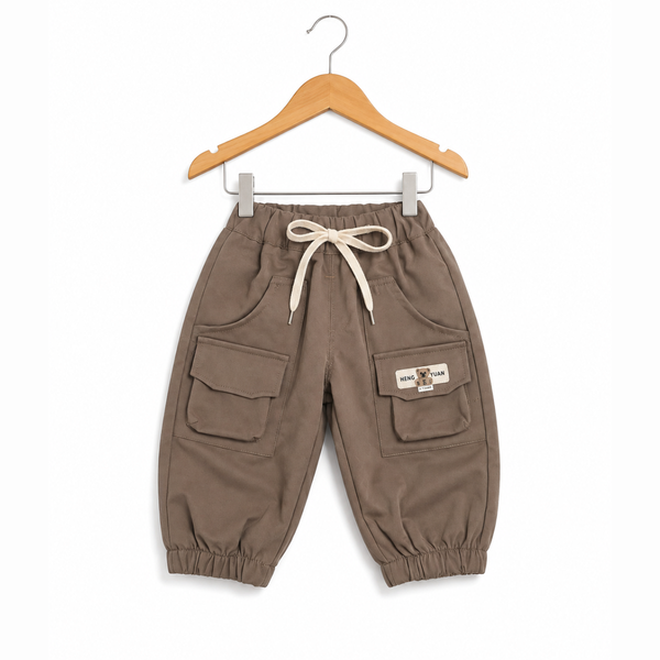 Baggy Trousers For Boys - Light Brown