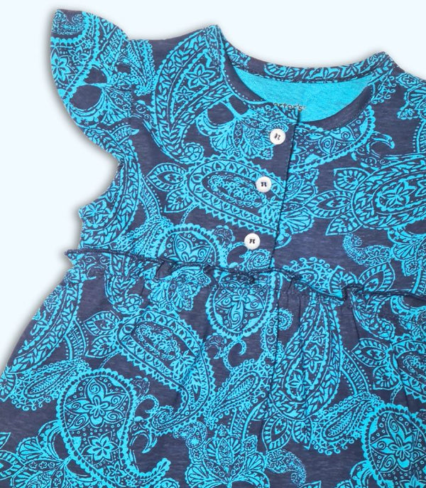 Blue Floral Top