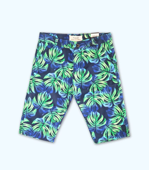 Printed Blue Shorts