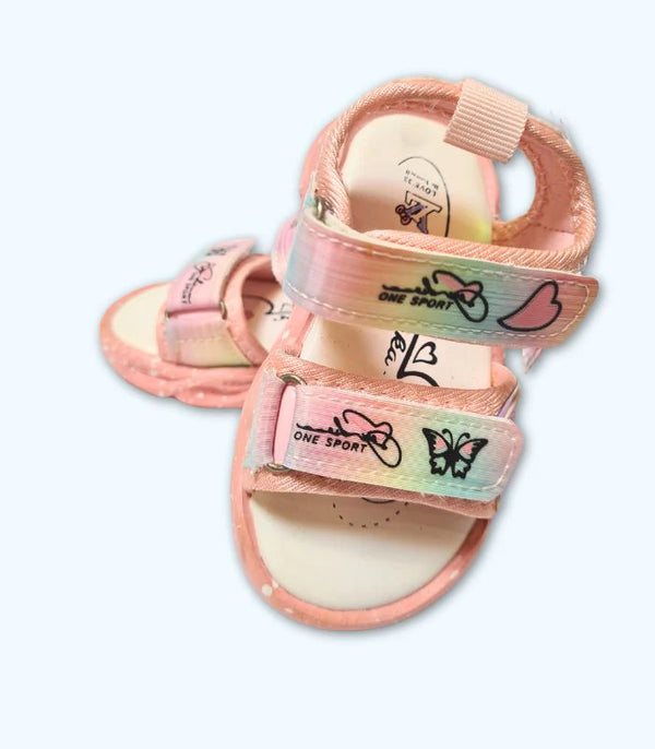 Pink Heart Butterfly Sandles