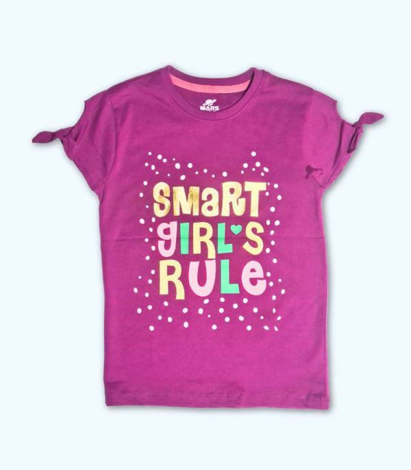 Purple Printed Tee