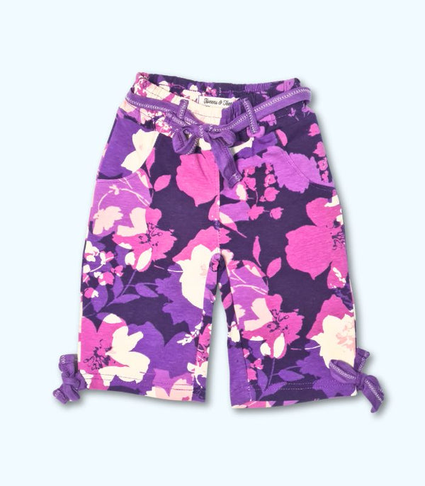 Purple Printed Culottes