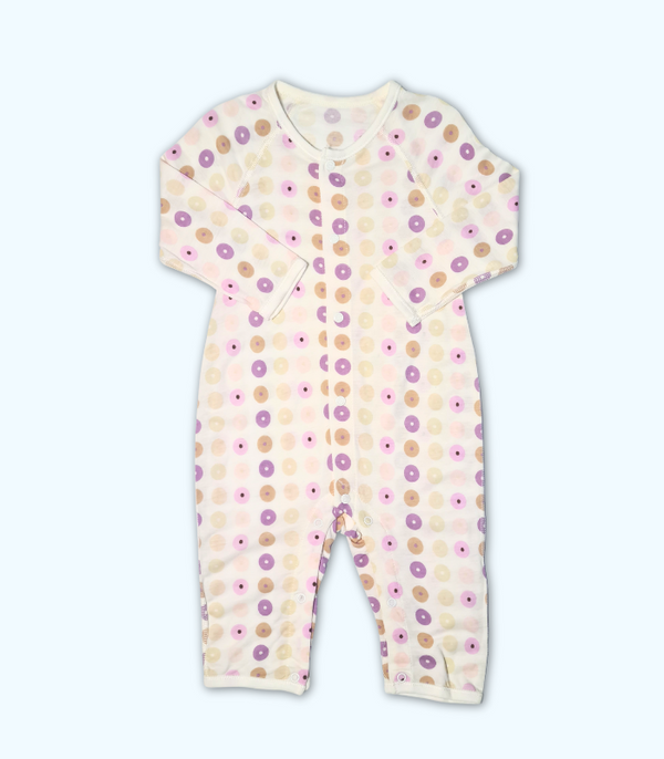 Beige Doted Romper