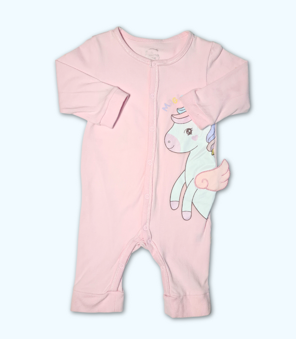 Pink Unicorn Romper