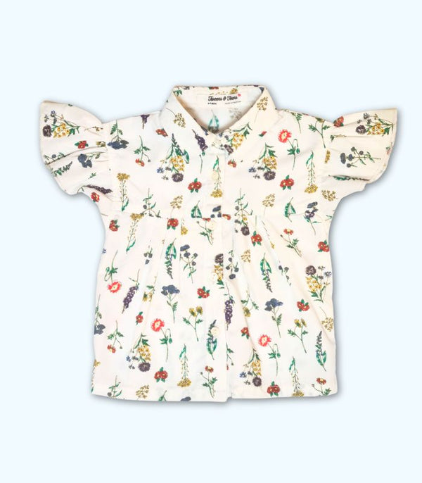 Floral Puff Sleeve Top