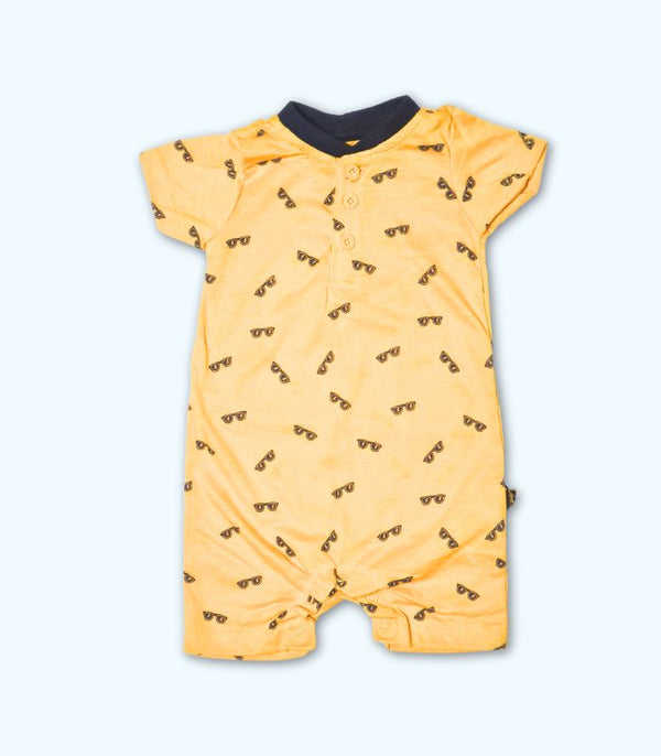 Yellow Sunglasses Romper