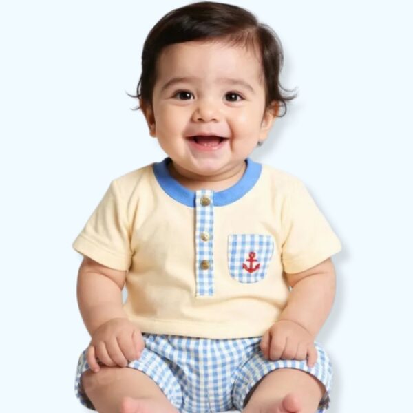 Nautical Baby Romper