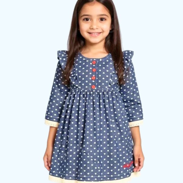Denim Heart Dress Set