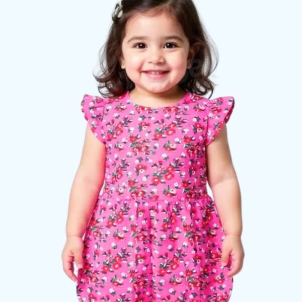 Pink Floral Romper