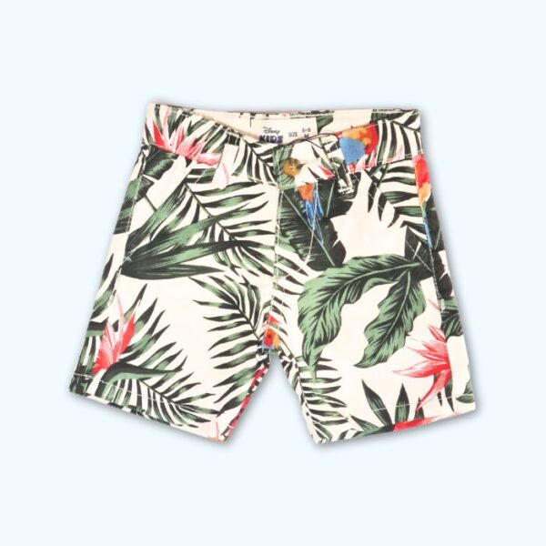 White Printed Shorts